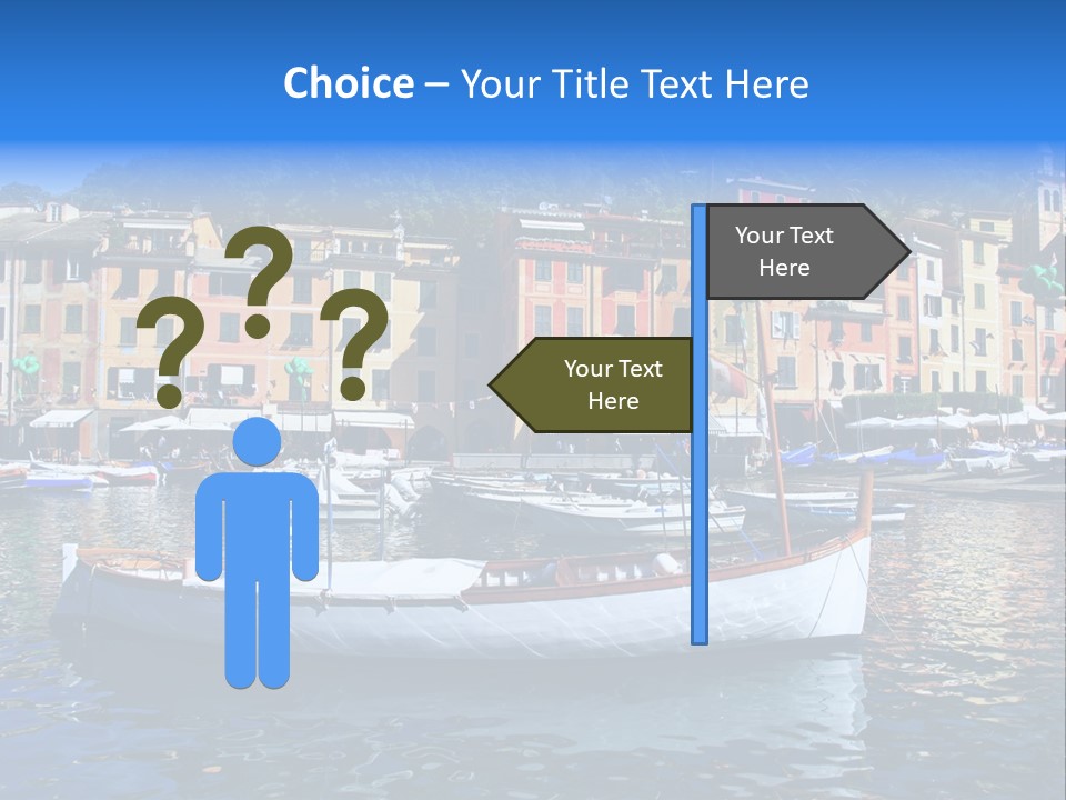 Boat Luxury Landscape PowerPoint Template