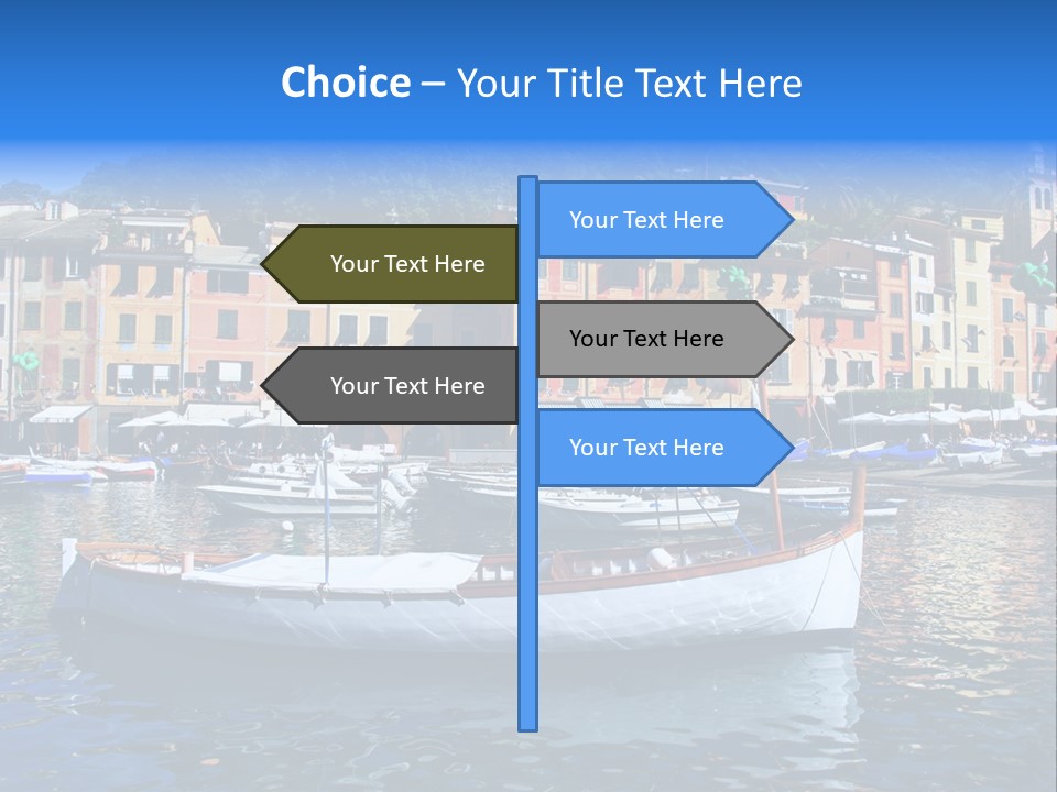 Boat Luxury Landscape PowerPoint Template