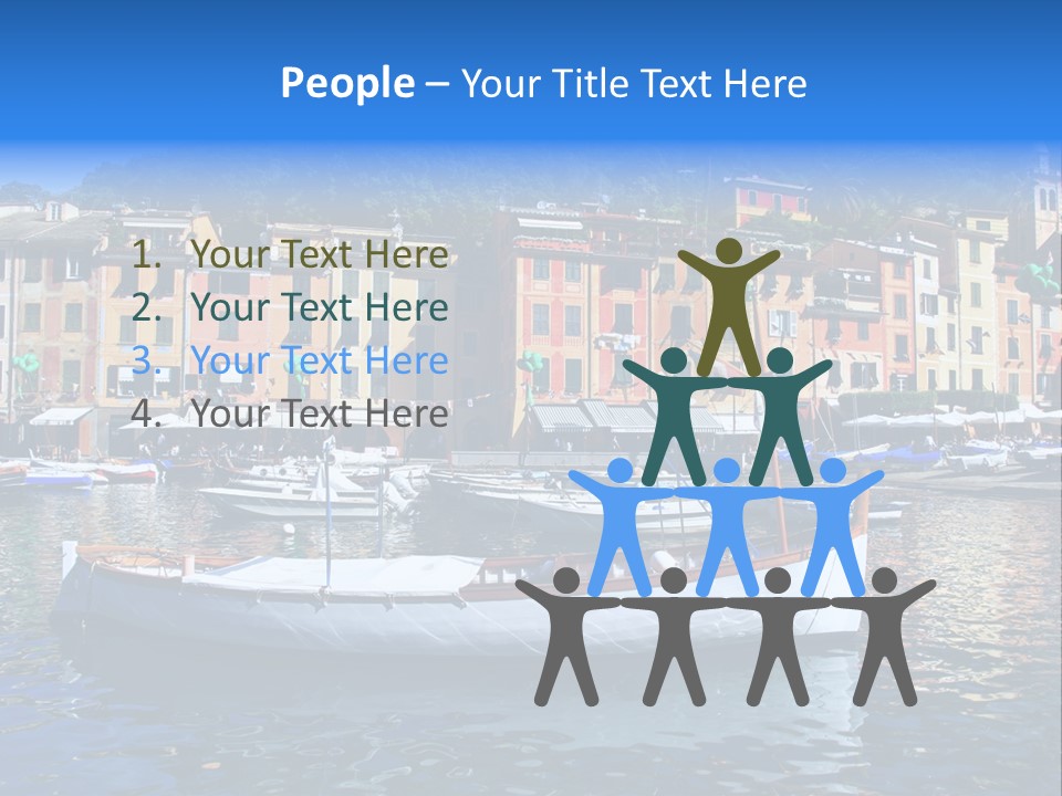 Boat Luxury Landscape PowerPoint Template