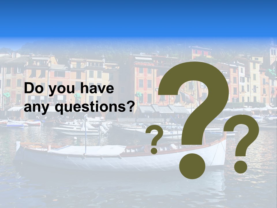 Boat Luxury Landscape PowerPoint Template