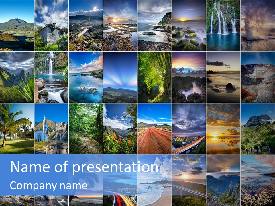 Mountain Assemblage Preservation PowerPoint Template