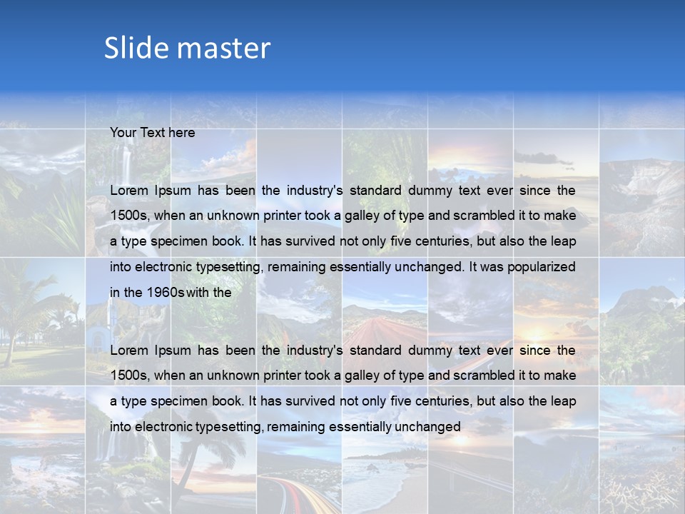 Mountain Assemblage Preservation PowerPoint Template