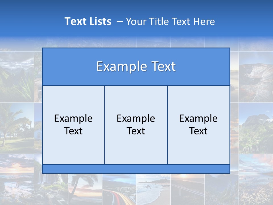 Mountain Assemblage Preservation PowerPoint Template