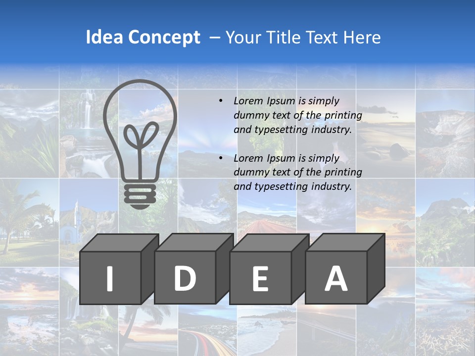 Mountain Assemblage Preservation PowerPoint Template