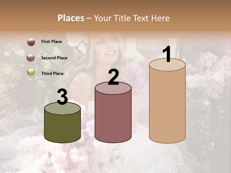 Marriage Bouquet Celebrating PowerPoint Template