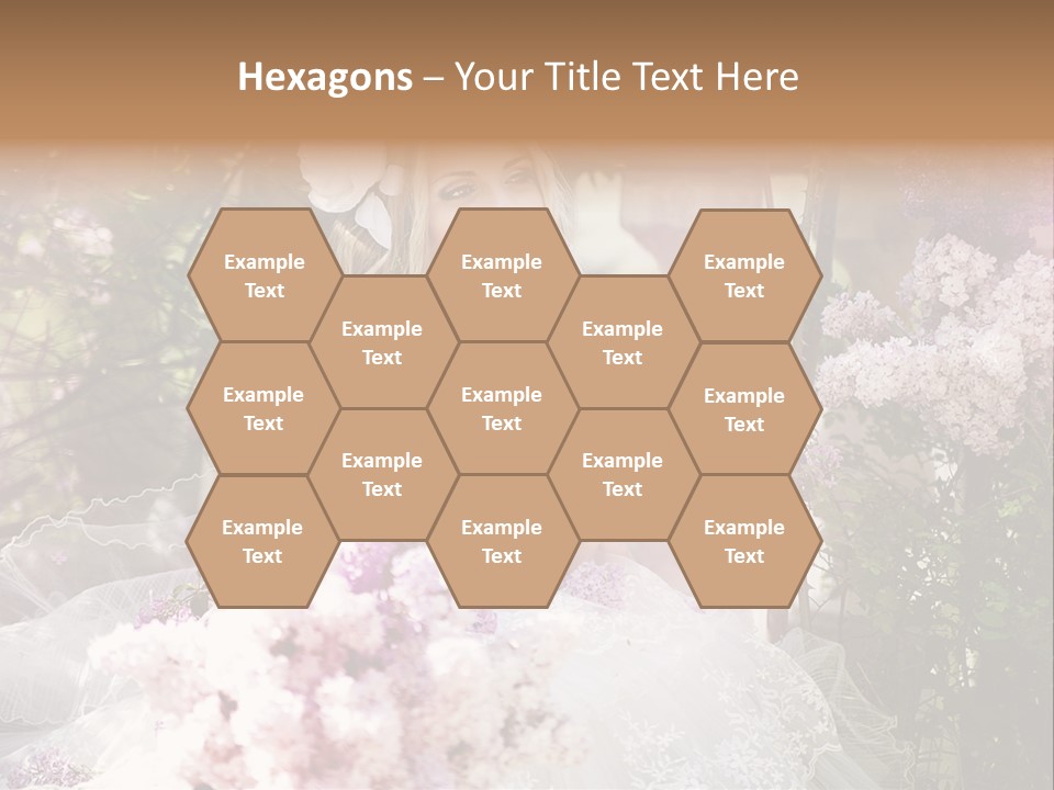 Marriage Bouquet Celebrating PowerPoint Template