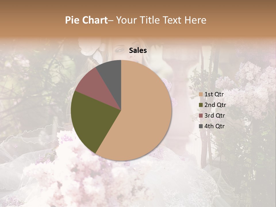 Marriage Bouquet Celebrating PowerPoint Template