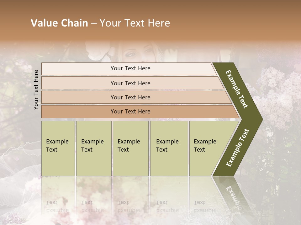 Marriage Bouquet Celebrating PowerPoint Template