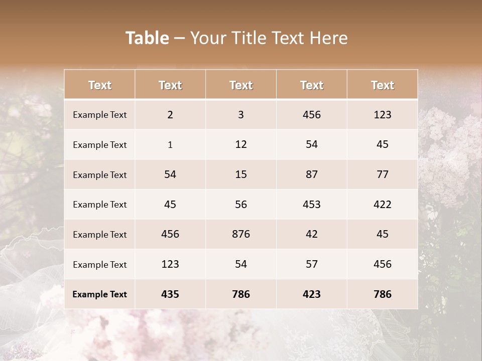 Marriage Bouquet Celebrating PowerPoint Template