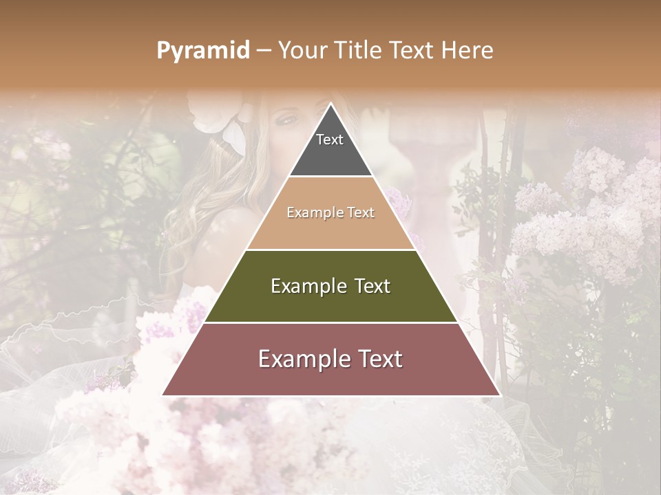 Marriage Bouquet Celebrating PowerPoint Template