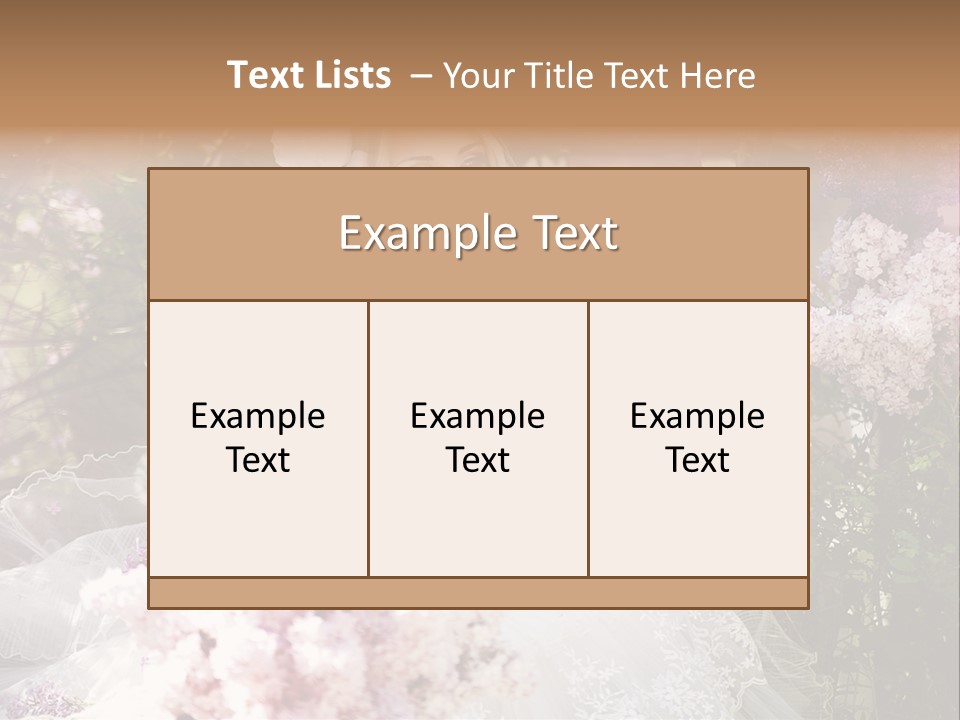 Marriage Bouquet Celebrating PowerPoint Template