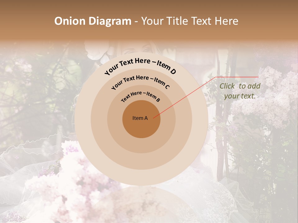 Marriage Bouquet Celebrating PowerPoint Template