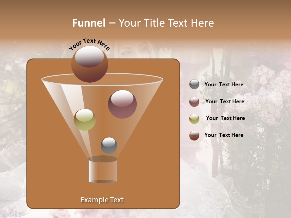 Marriage Bouquet Celebrating PowerPoint Template