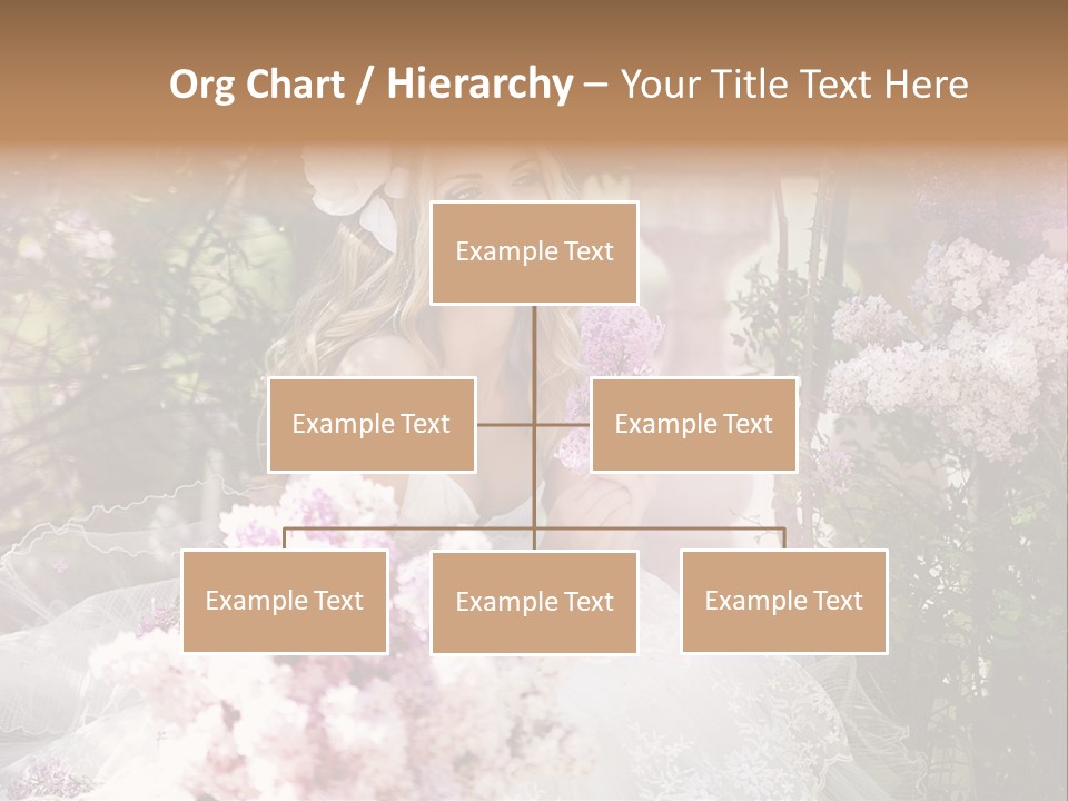 Marriage Bouquet Celebrating PowerPoint Template