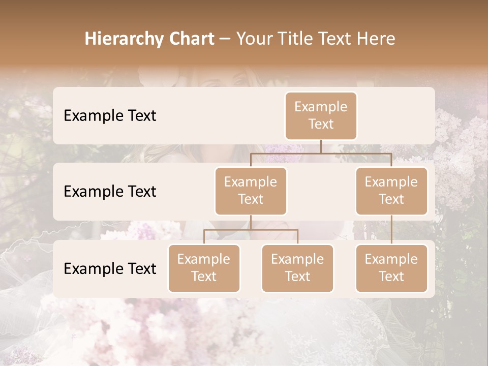 Marriage Bouquet Celebrating PowerPoint Template
