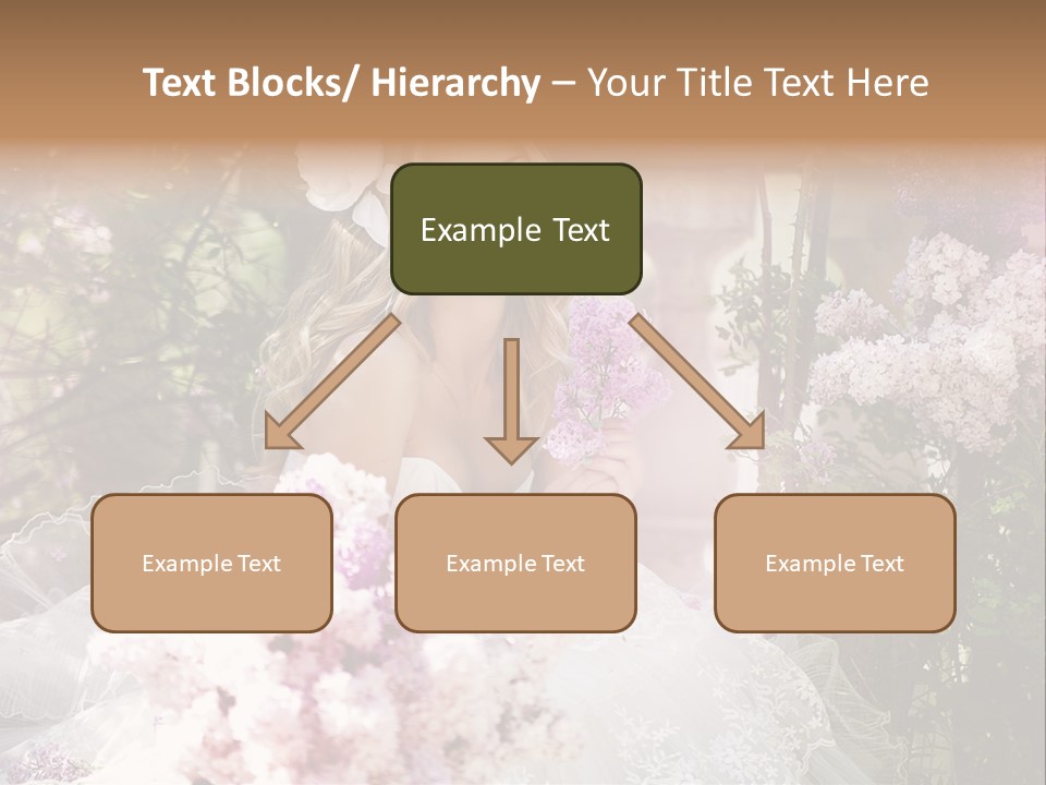 Marriage Bouquet Celebrating PowerPoint Template