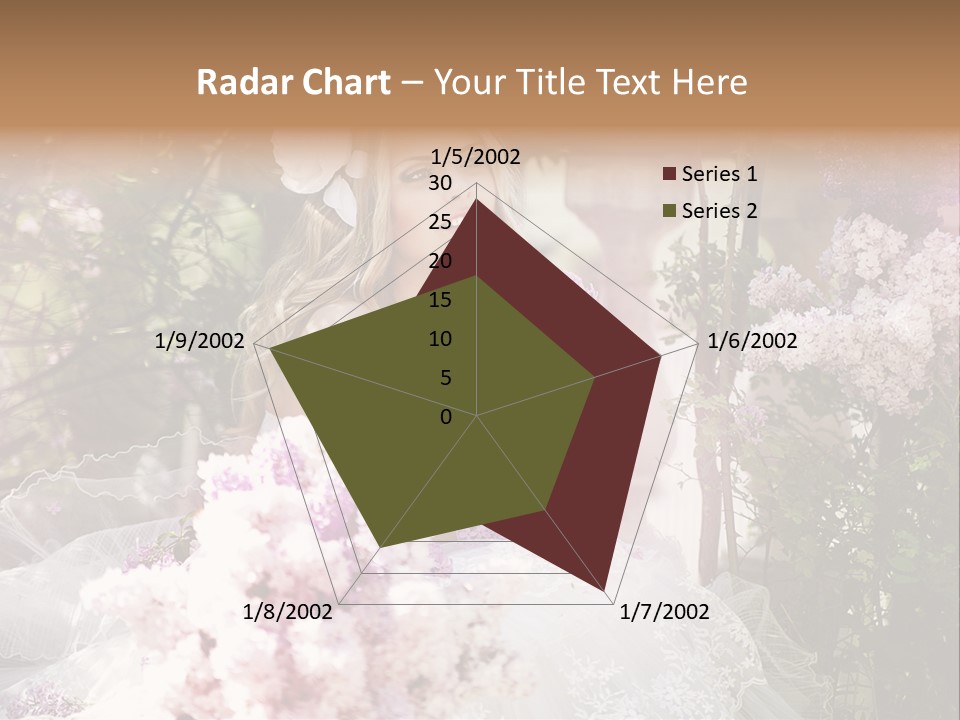 Marriage Bouquet Celebrating PowerPoint Template