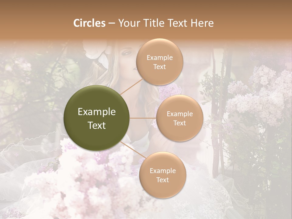 Marriage Bouquet Celebrating PowerPoint Template