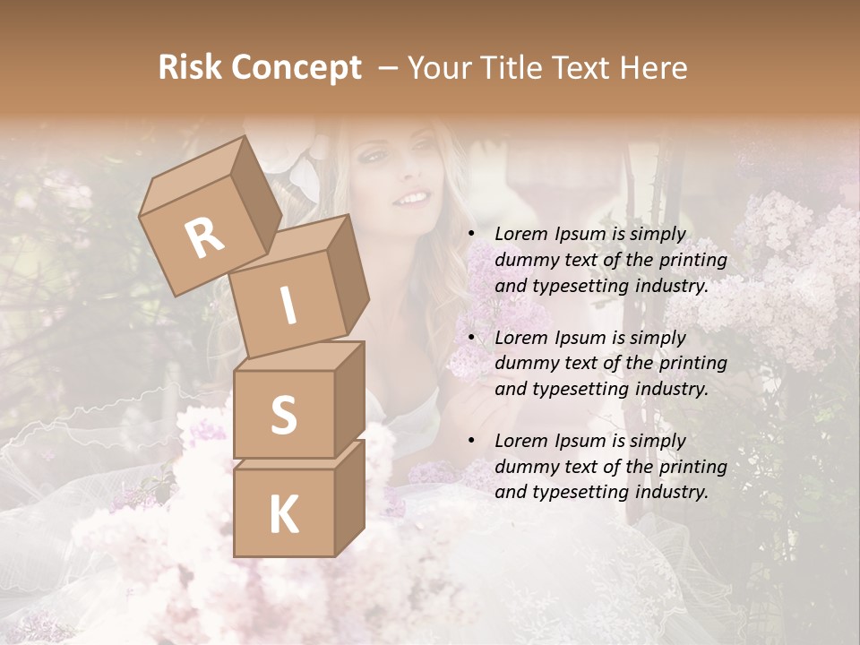 Marriage Bouquet Celebrating PowerPoint Template