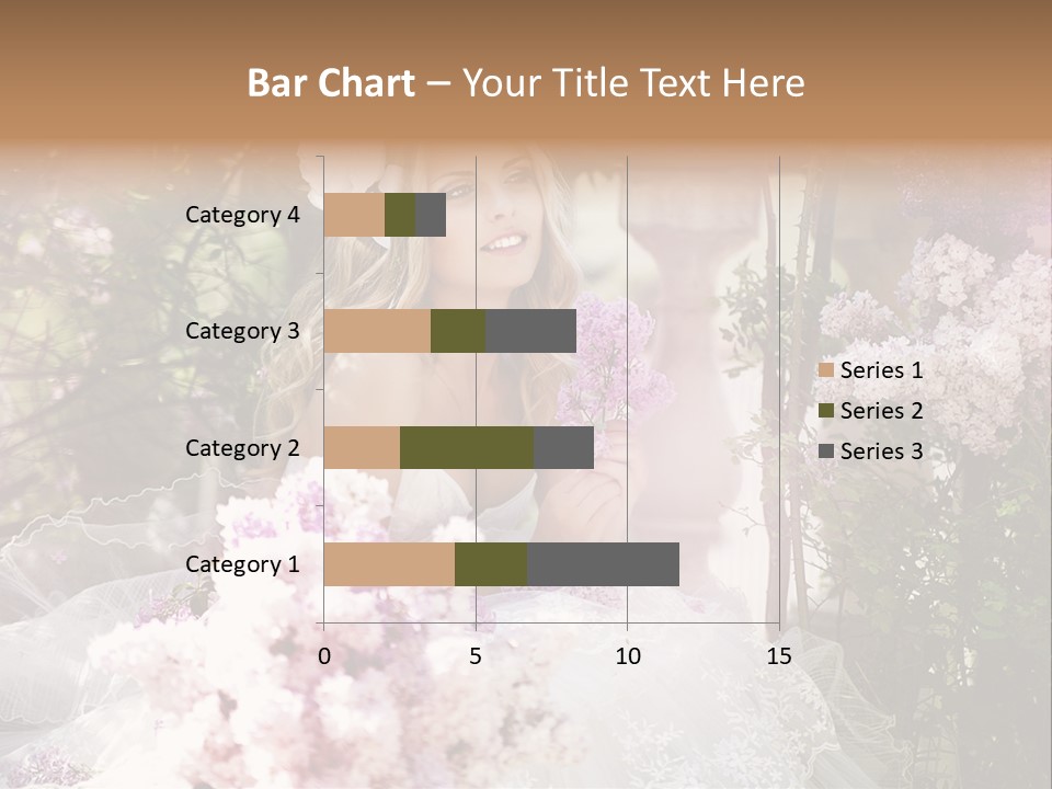 Marriage Bouquet Celebrating PowerPoint Template