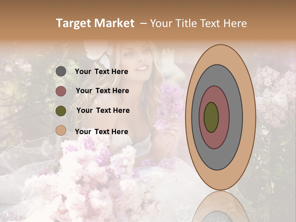 Marriage Bouquet Celebrating PowerPoint Template