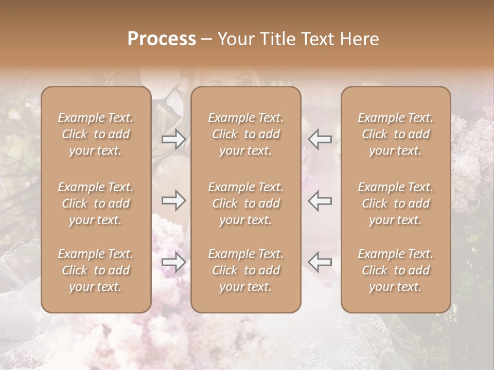 Marriage Bouquet Celebrating PowerPoint Template