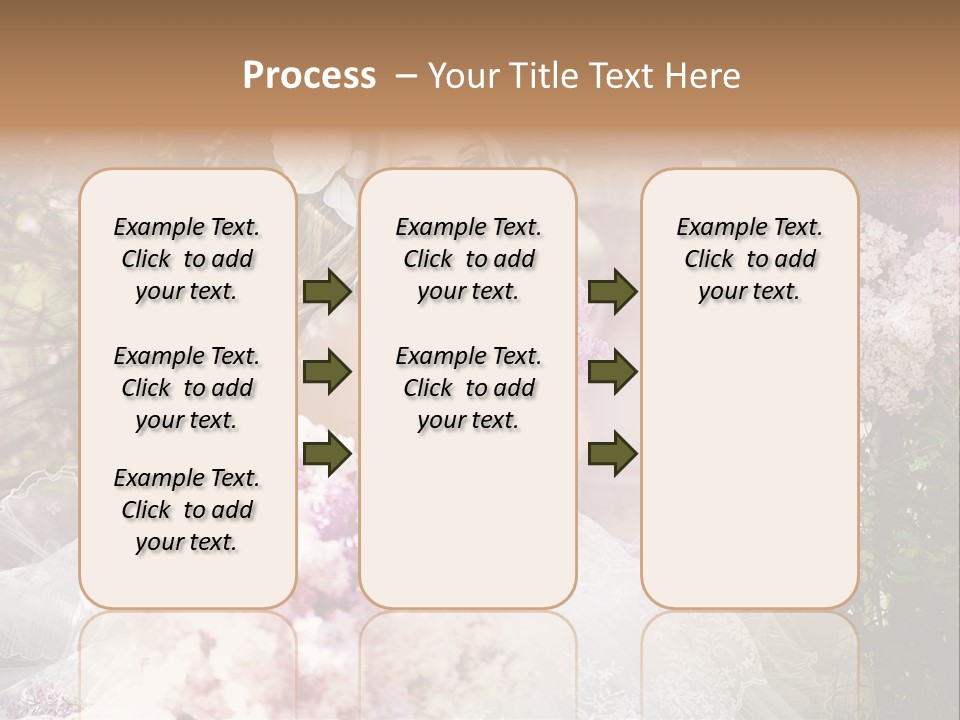 Marriage Bouquet Celebrating PowerPoint Template
