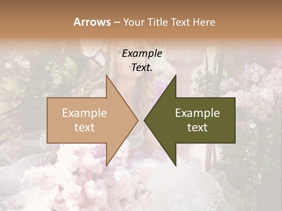 Marriage Bouquet Celebrating PowerPoint Template