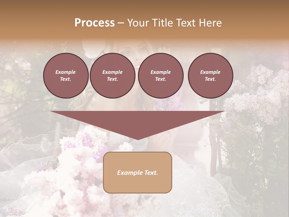 Marriage Bouquet Celebrating PowerPoint Template