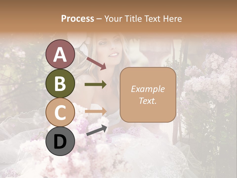 Marriage Bouquet Celebrating PowerPoint Template