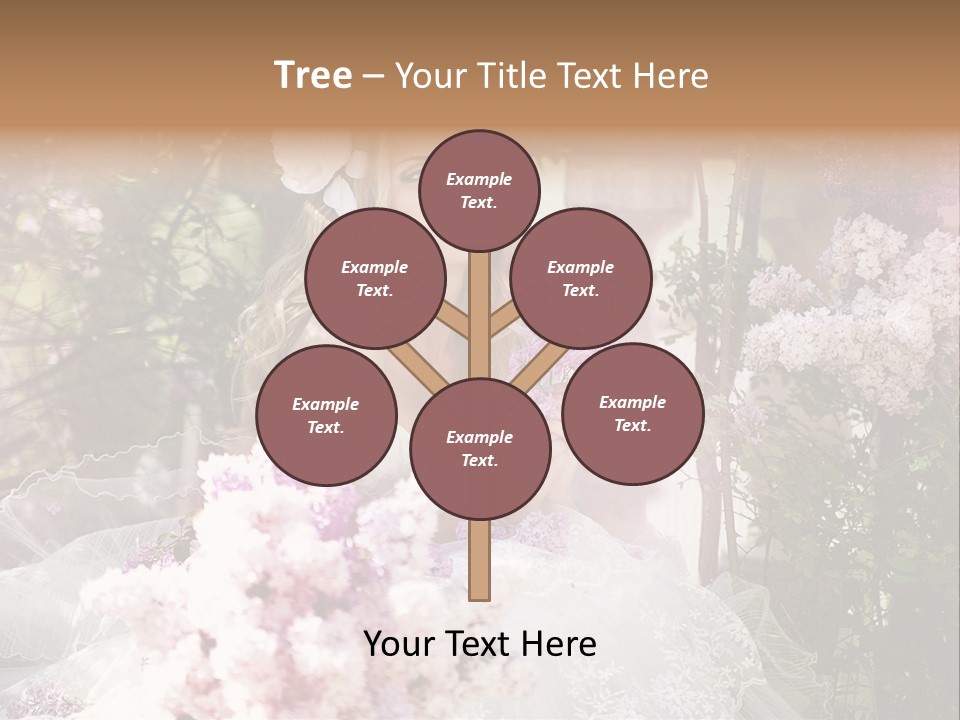 Marriage Bouquet Celebrating PowerPoint Template