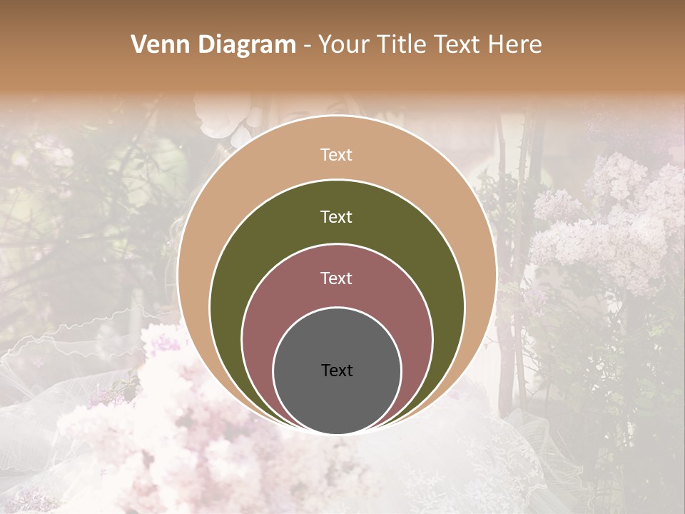 Marriage Bouquet Celebrating PowerPoint Template