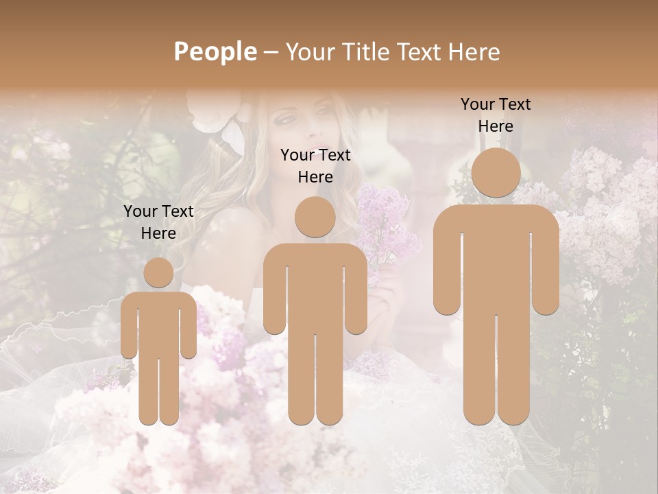 Marriage Bouquet Celebrating PowerPoint Template