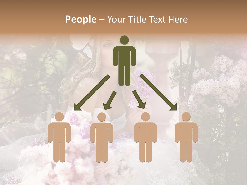 Marriage Bouquet Celebrating PowerPoint Template