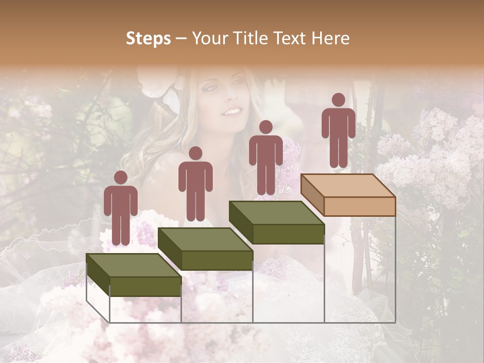 Marriage Bouquet Celebrating PowerPoint Template