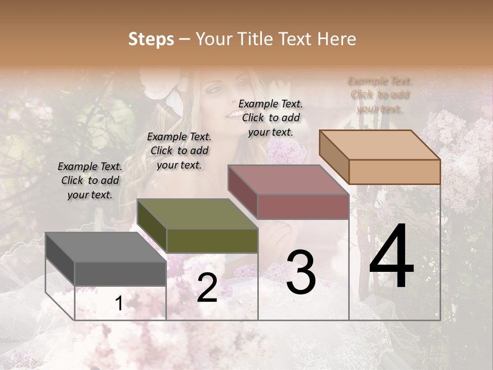 Marriage Bouquet Celebrating PowerPoint Template