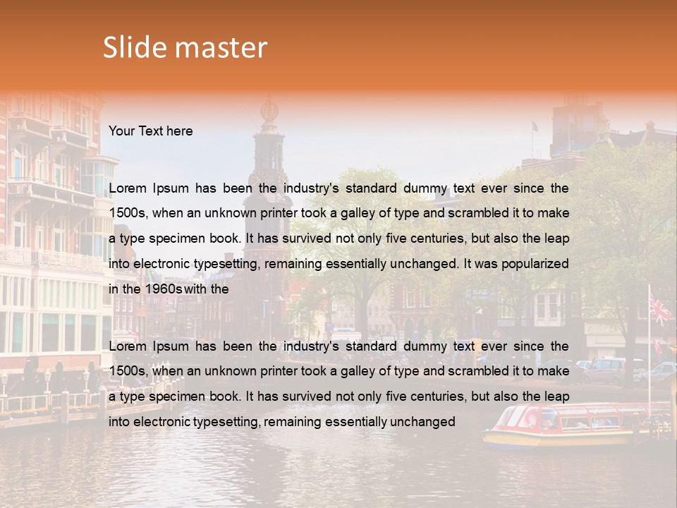 Spring Netherlands Travel PowerPoint Template