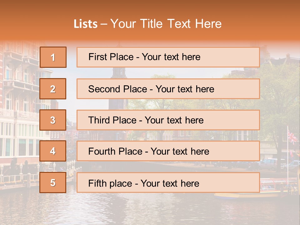 Spring Netherlands Travel PowerPoint Template
