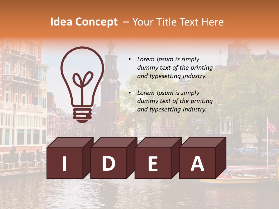 Spring Netherlands Travel PowerPoint Template