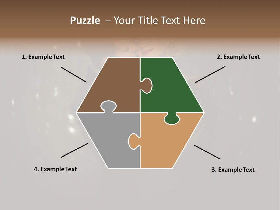 Well Dressed Fashion Kiss PowerPoint Template