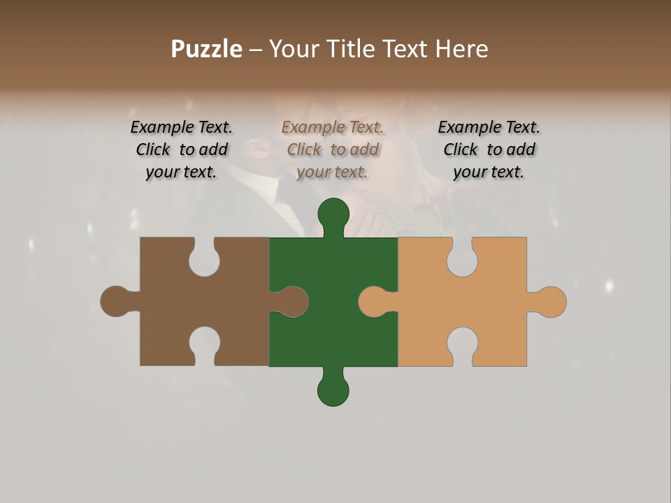 Well Dressed Fashion Kiss PowerPoint Template