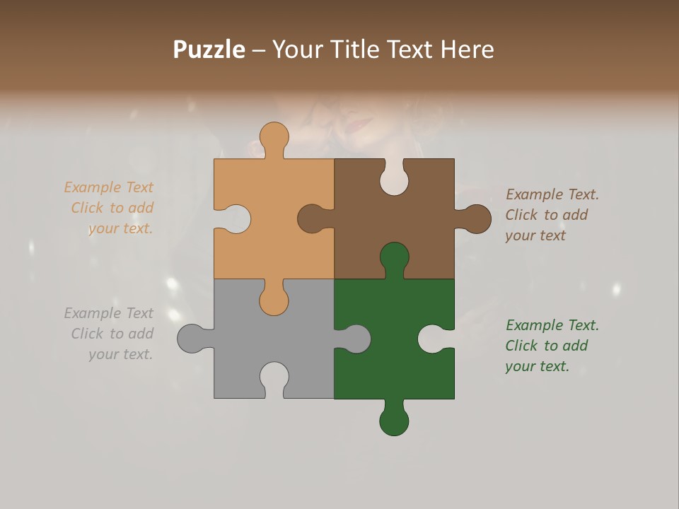 Well Dressed Fashion Kiss PowerPoint Template