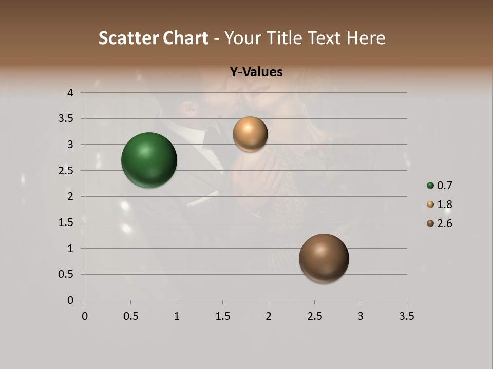 Well Dressed Fashion Kiss PowerPoint Template