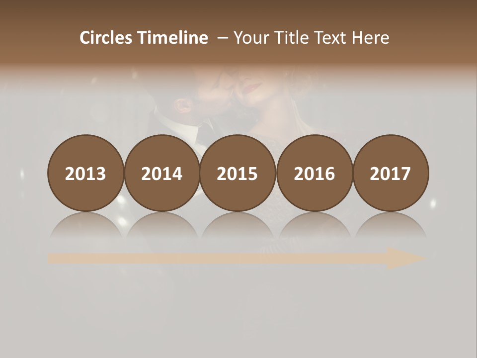 Well Dressed Fashion Kiss PowerPoint Template