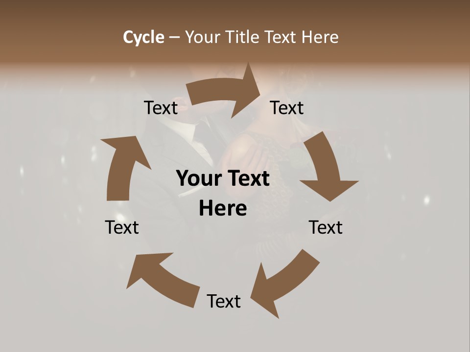 Well Dressed Fashion Kiss PowerPoint Template