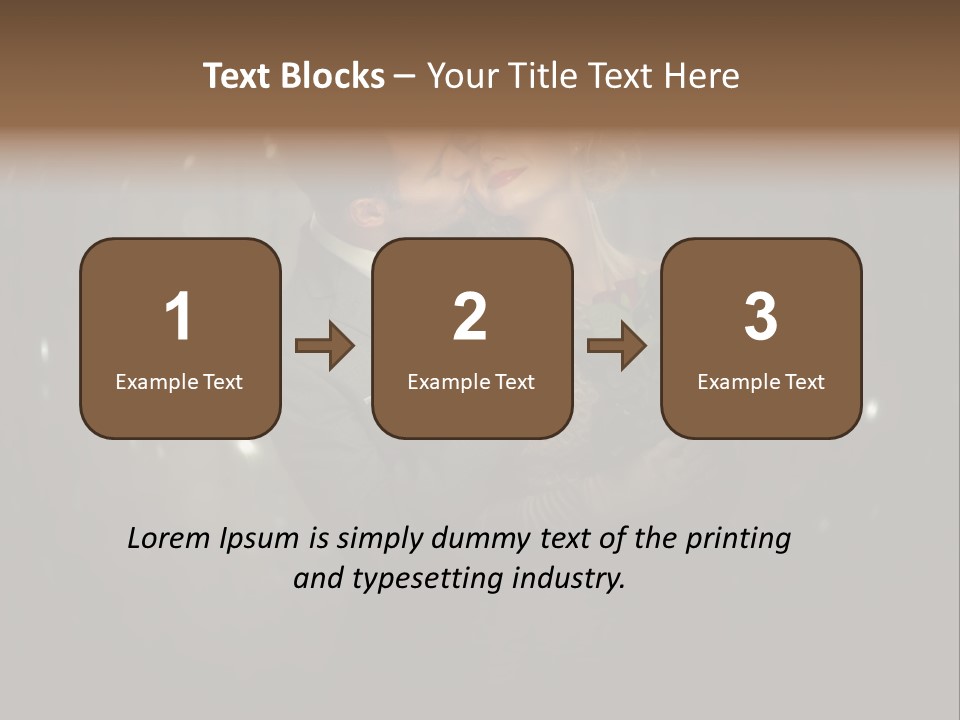 Well Dressed Fashion Kiss PowerPoint Template