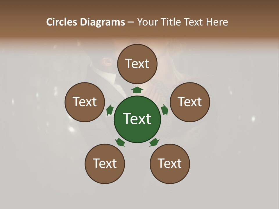 Well Dressed Fashion Kiss PowerPoint Template