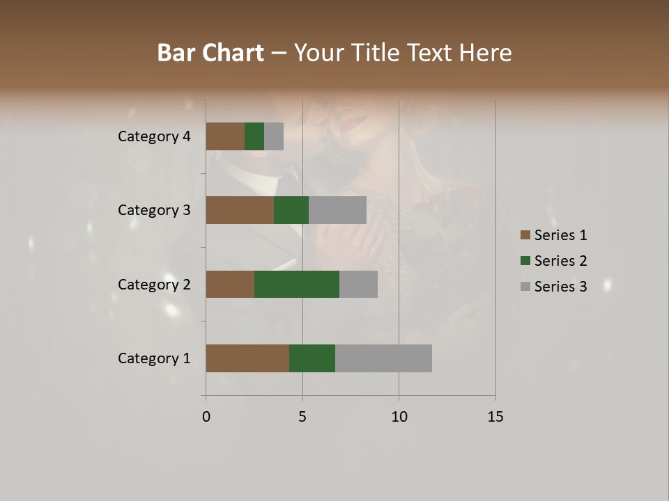 Well Dressed Fashion Kiss PowerPoint Template