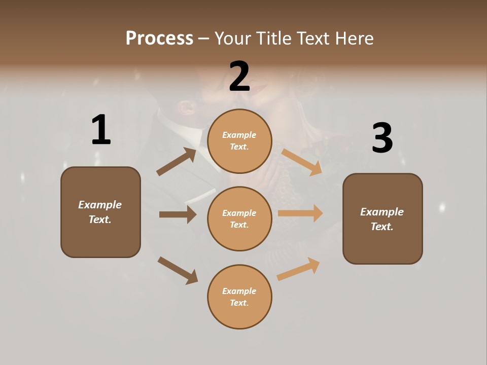 Well Dressed Fashion Kiss PowerPoint Template