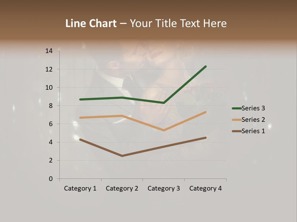 Well Dressed Fashion Kiss PowerPoint Template